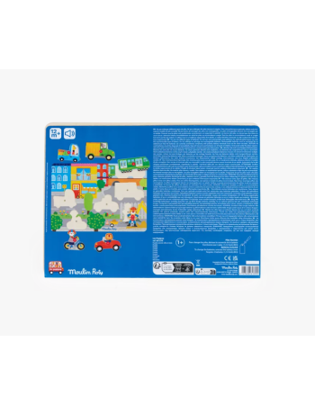 Puzzle sonore ville en bois Les Popipop – Moulin Roty
