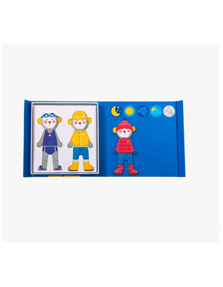 Jeu magnétique S’habiller Popipop Moulin Roty – Jeu de voyage enfant