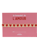 Bracelet perles blanc rouge Atelier Wagram – Bracelet tendance enfant maman