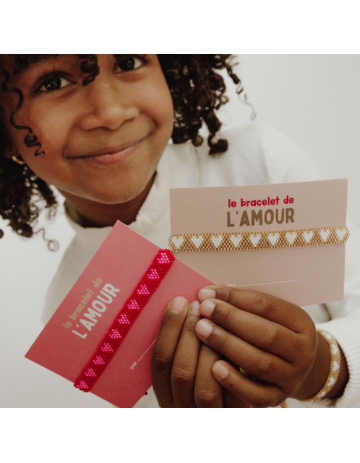 Bracelet perles or blanc Atelier Wagram – Bracelet tendance femme et enfant