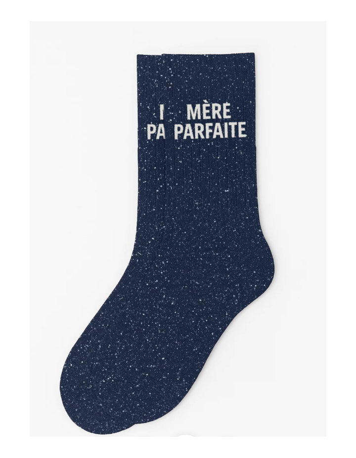 Chaussettes à paillettes “Mère Parfaite” Marine