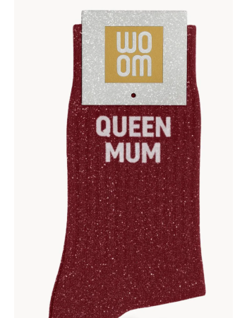 Chaussettes à paillettes “Queen Mum” Cherry Pop