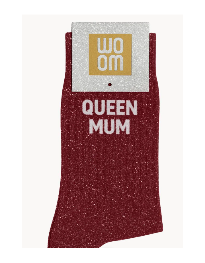 Chaussettes à paillettes “Queen Mum” Cherry Pop