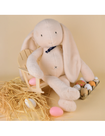 Peluche Lapin Méloé Beige  Mailou Tradition – Peluche made in France