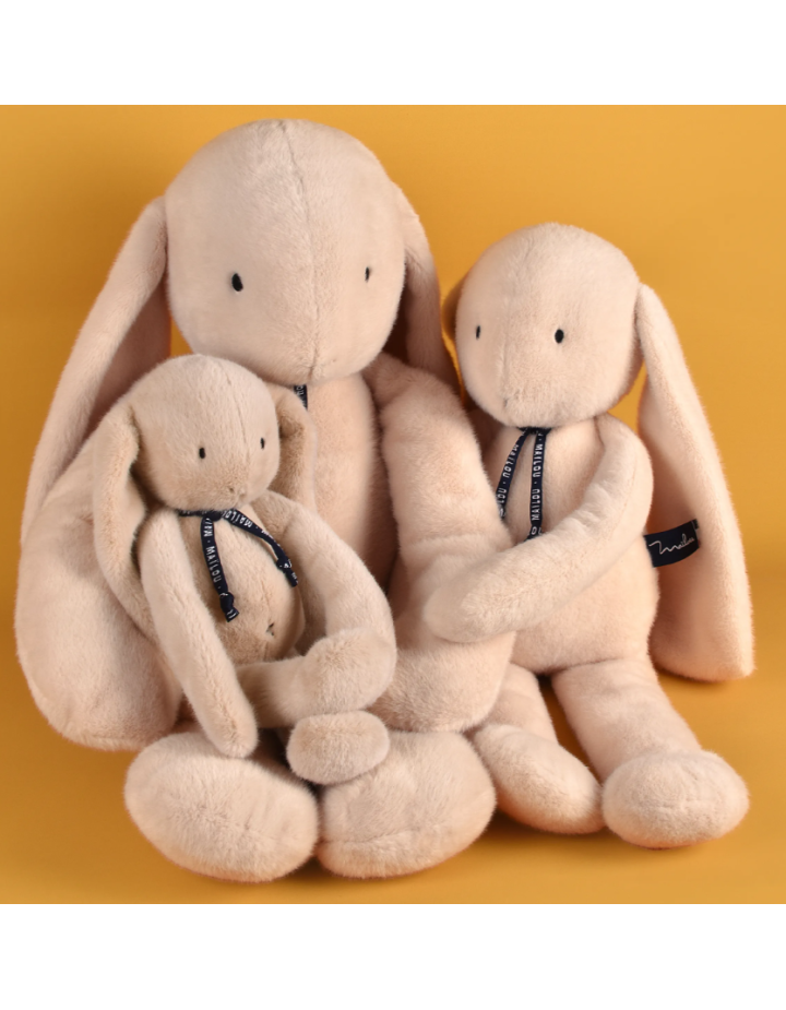 Peluche Lapin Méloé Beige  Mailou Tradition – Peluche made in France