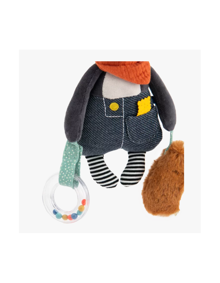 Peluche d’Activités à Suspendre Chien Puce & Pilou – Moulin Roty