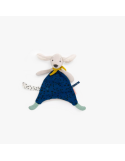 Doudou Plat Pilou Bleu Puce & Pilou – Moulin Roty