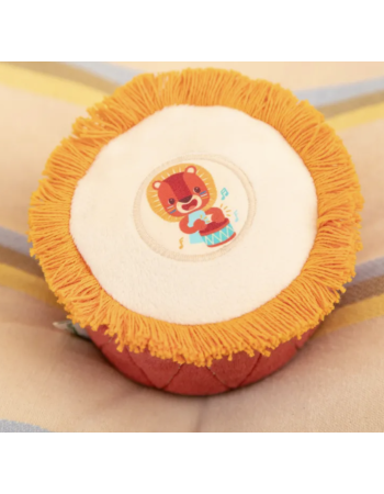 Hochet tambour Jack le Lion – Lilliputiens | Jouet d’éveil musical bébé