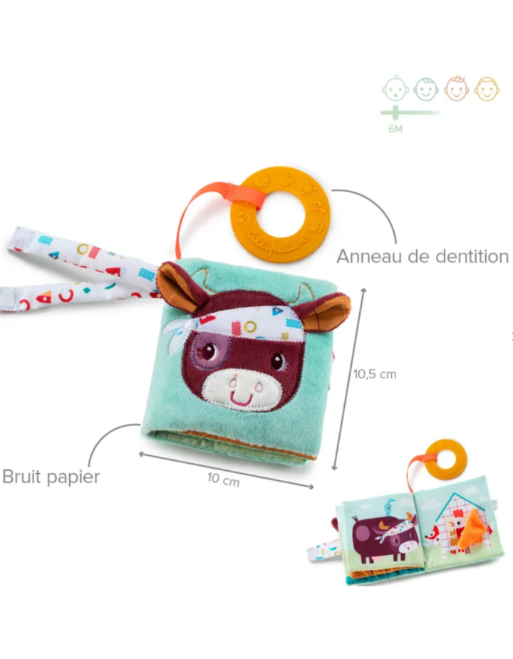 Imagier Ferme Lilliputiens | Livre Éveil Bébé Sensoriel