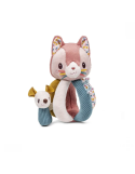 Hochet à poignées Jeanne le Chat – Lilliputiens | Jouet d’éveil bébé