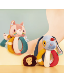 Hochet à poignées Jeanne le Chat – Lilliputiens | Jouet d’éveil bébé