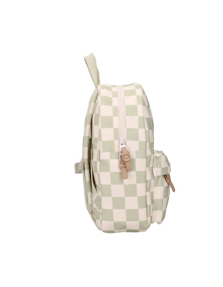 Sac à dos enfant Pâquerettes Beige Vert 31 cm | Maternelle Kidzroom