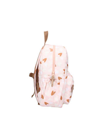 Sac à dos enfant Loving Days cœurs rose caramel – Kidzroom
