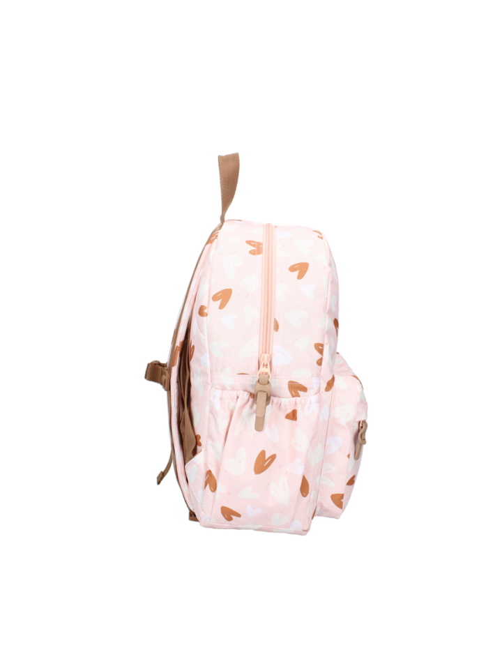 Sac à dos enfant Loving Days cœurs rose caramel – Kidzroom