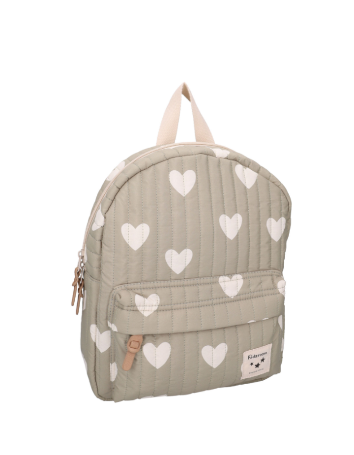 Sac à Dos Enfant Cœurs Vert Kidzroom 31 cm | Sac Maternelle