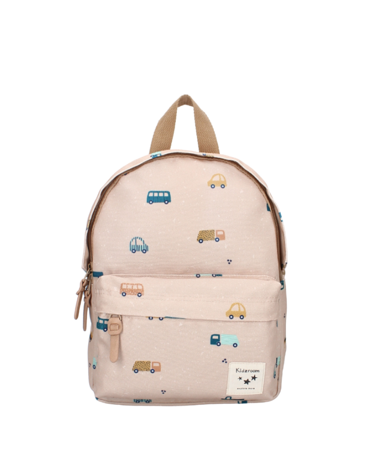 Sac à Dos Enfant Voitures Beige Kidzroom 36 cm | Sac Maternelle