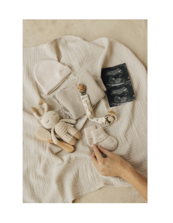 Attache-tétine bois Miley– Babyshower | Accessoire sucette bébé