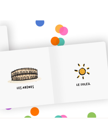 Imagier Bébé Nîmes – Livre d’Éveil Inspiré du Sud | Tata Clairette