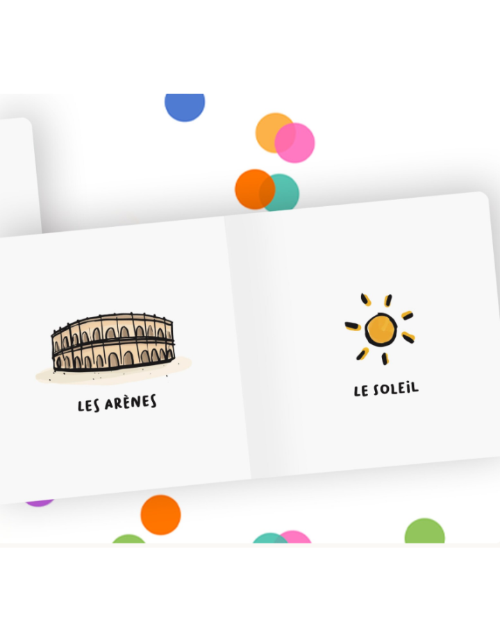 Imagier Bébé Nîmes – Livre d’Éveil Inspiré du Sud | Tata Clairette