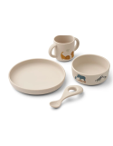 Coffret Repas Silicone Vivi Safari all-together- Mix Liewood | Vaisselle Bébé