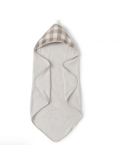 Cape de Bain Caramel vichy Babyshower 75 x 75 cm | Coton Bio GOTS