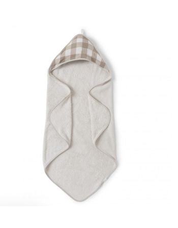 Cape de Bain Caramel vichy Babyshower 75 x 75 cm | Coton Bio GOTS