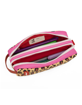Trousse scolaire enfant Léopard #7 – Hello Hossy | Double compartiment
