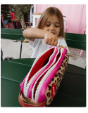 Trousse scolaire enfant Léopard #7 – Hello Hossy | Double compartiment