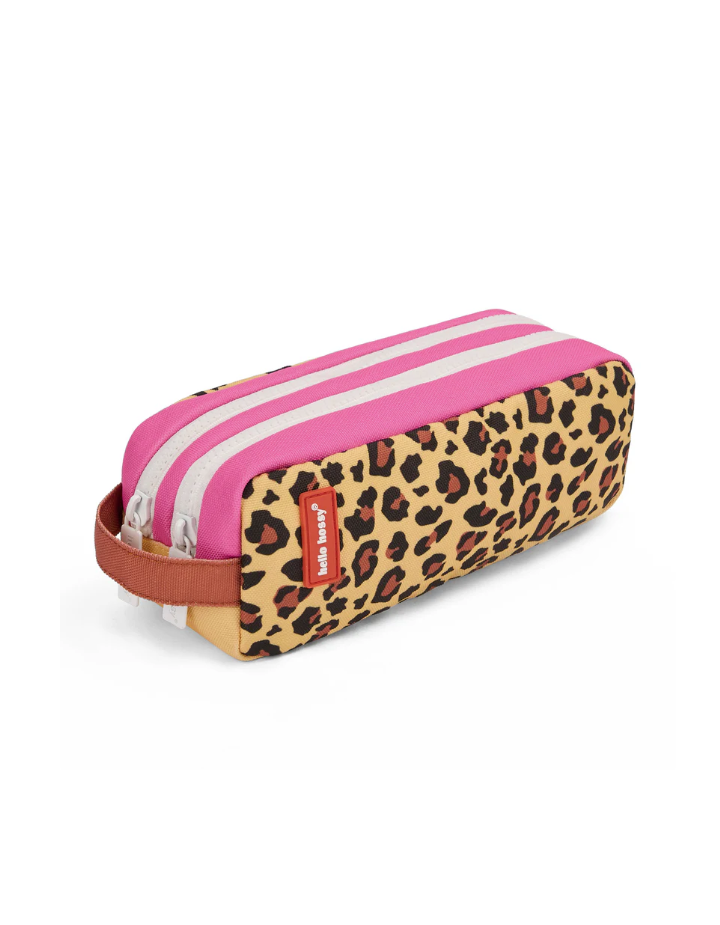 Trousse scolaire enfant Léopard #7 – Hello Hossy | Double compartiment