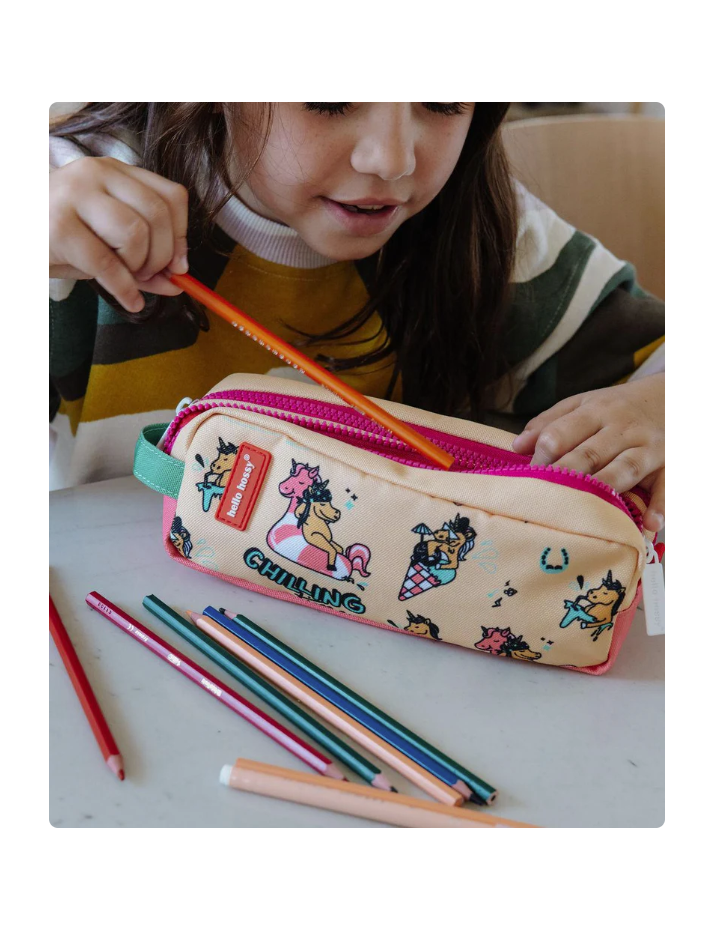 Trousse double compartiment Unicorn – Hello Hossy | École & maternelle