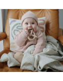 Anneau de dentition Bretzel Natural – Mushie | Bébé 3 mois+