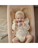 Daisy Rattle Teether Mushie Dusty Rose | Hochet anneau dentition bébé