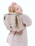 Petit cartable Froufrous Paillettes Cuivre – Caramel & Cie | Maternelle