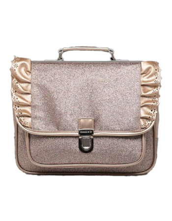 Petit cartable Froufrous Paillettes Cuivre – Caramel & Cie | Maternelle