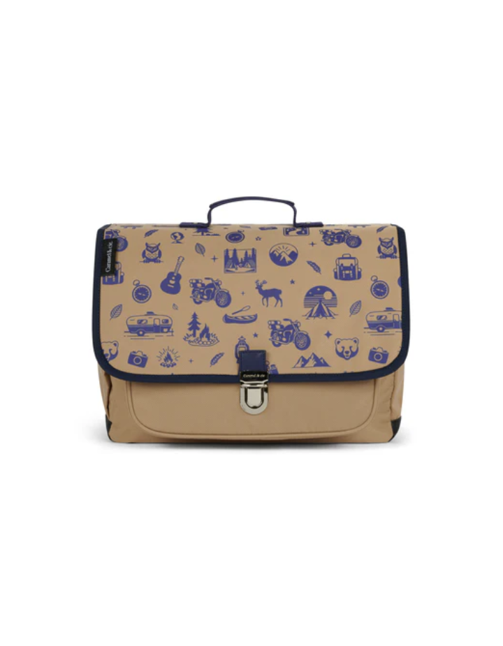 Cartable moyen Wild Trip Marron – Caramel & Cie | CP, CE1, CE2