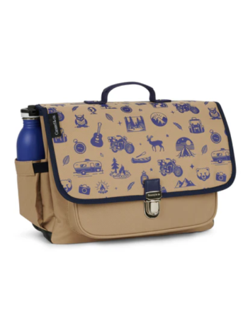 Cartable moyen Wild Trip Marron – Caramel & Cie | CP, CE1, CE2
