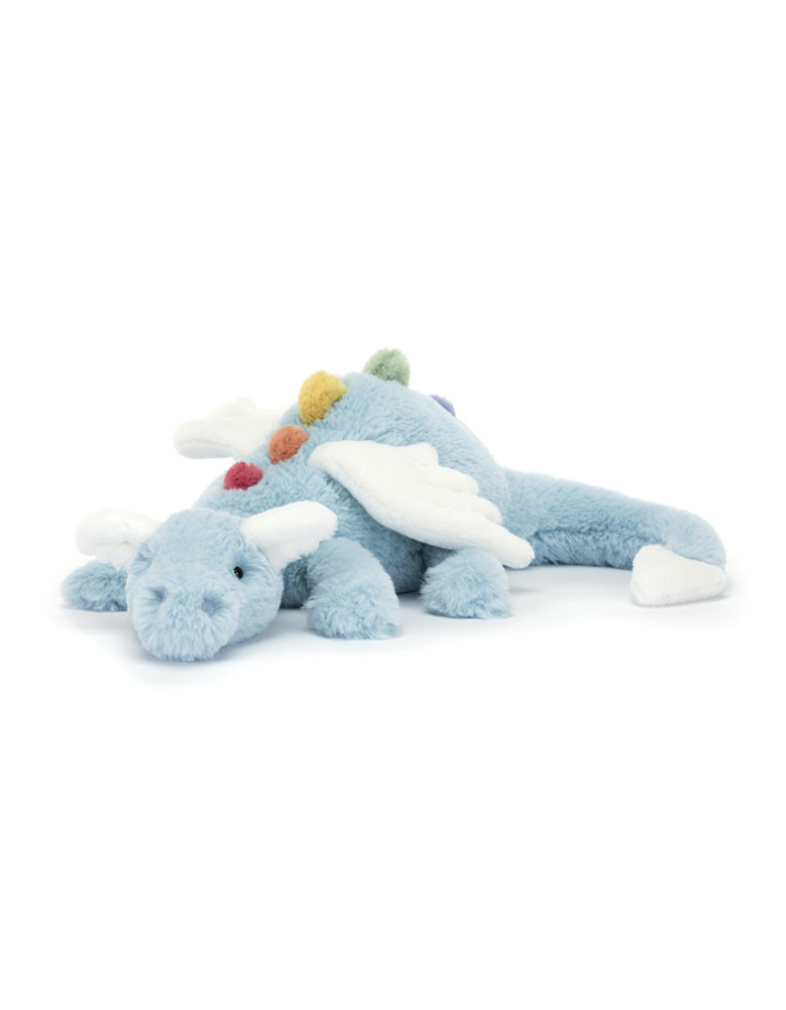 Sky Dragon Jellycat | Peluche dragon bleu ciel 50 cm