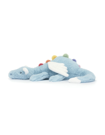 Sky Dragon Jellycat | Peluche dragon bleu ciel 50 cm