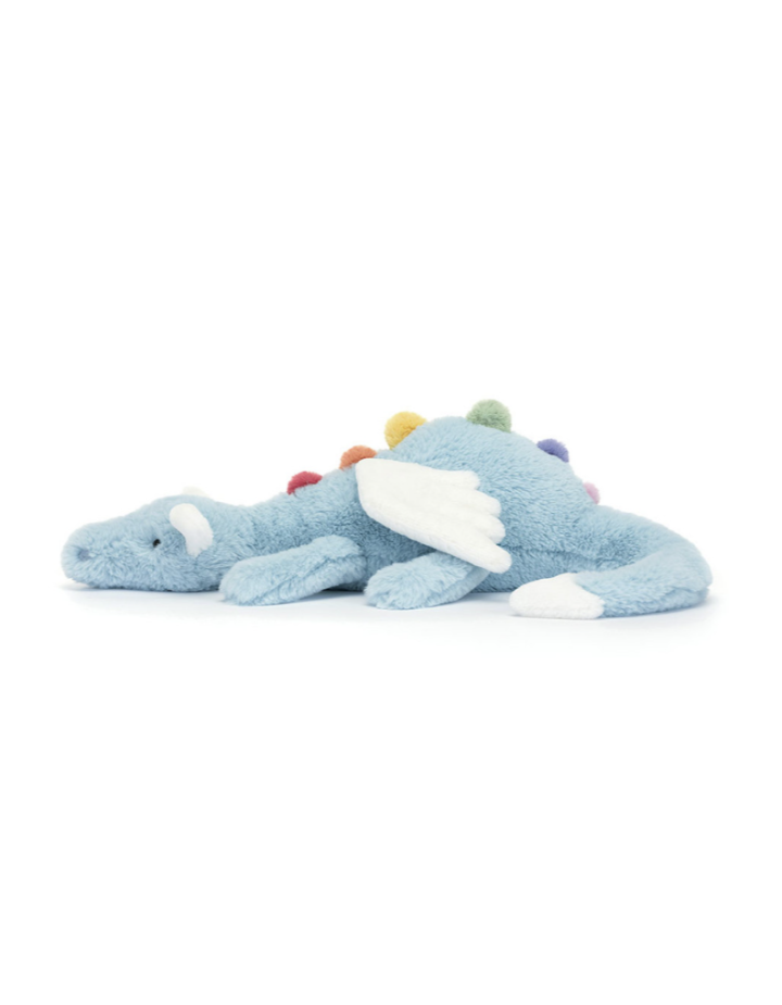 Sky Dragon Jellycat | Peluche dragon bleu ciel 50 cm