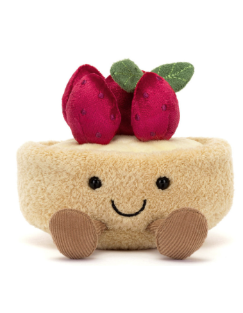 Fleurette Tarte aux Fraises Jellycat | Peluche Amuseables gourmande
