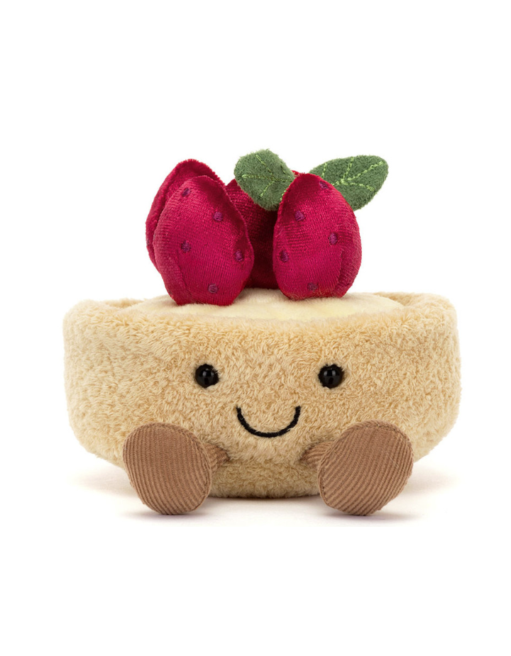 Fleurette Tarte aux Fraises Jellycat | Peluche Amuseables gourmande