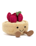 Fleurette Tarte aux Fraises Jellycat | Peluche Amuseables gourmande
