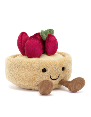 Fleurette Tarte aux Fraises Jellycat | Peluche Amuseables gourmande