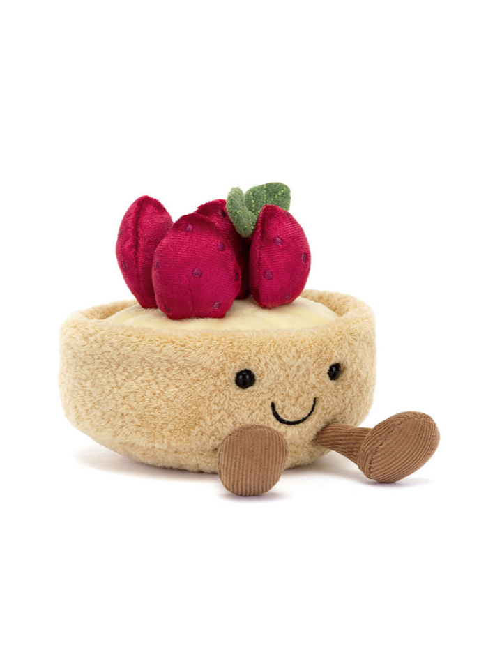 Fleurette Tarte aux Fraises Jellycat | Peluche Amuseables gourmande