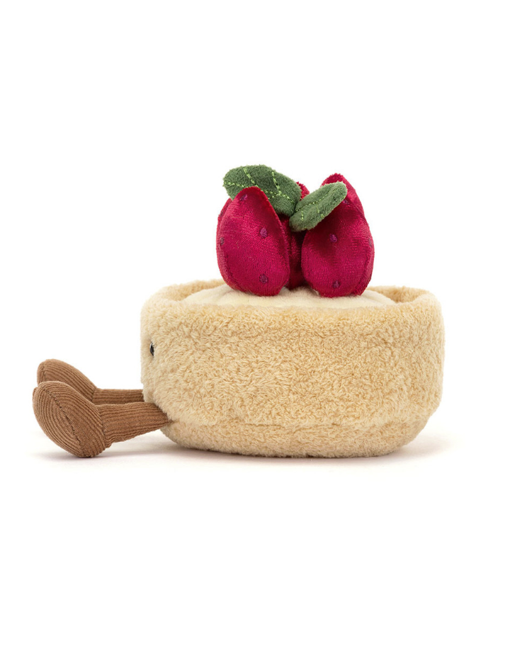 Fleurette Tarte aux Fraises Jellycat | Peluche Amuseables gourmande