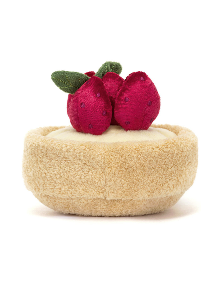 Fleurette Tarte aux Fraises Jellycat | Peluche Amuseables gourmande