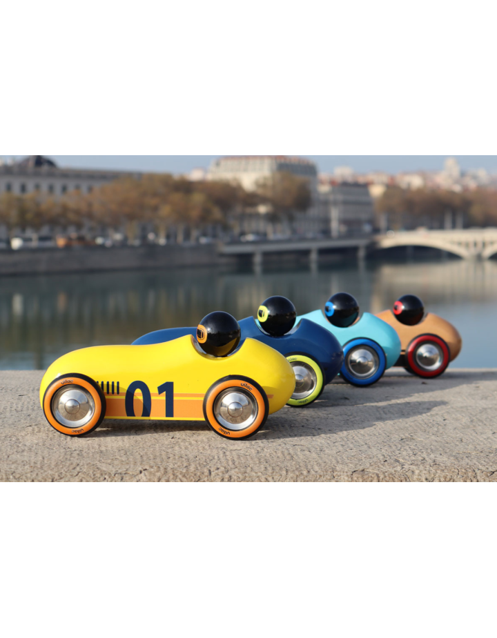 Voiture en Bois Old Sport Compet Jaune Vilac | Fabrication Française