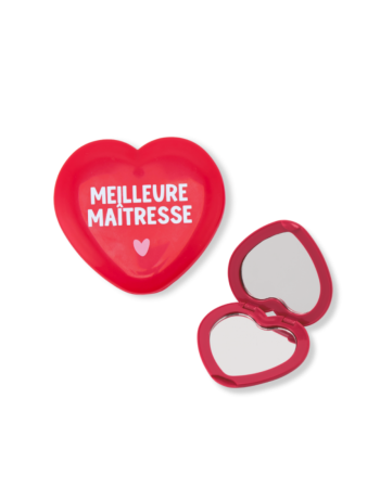 Miroir de Poche Rouge Meilleure Maîtresse Atelier Wagram | Cadeau Fin d’Année