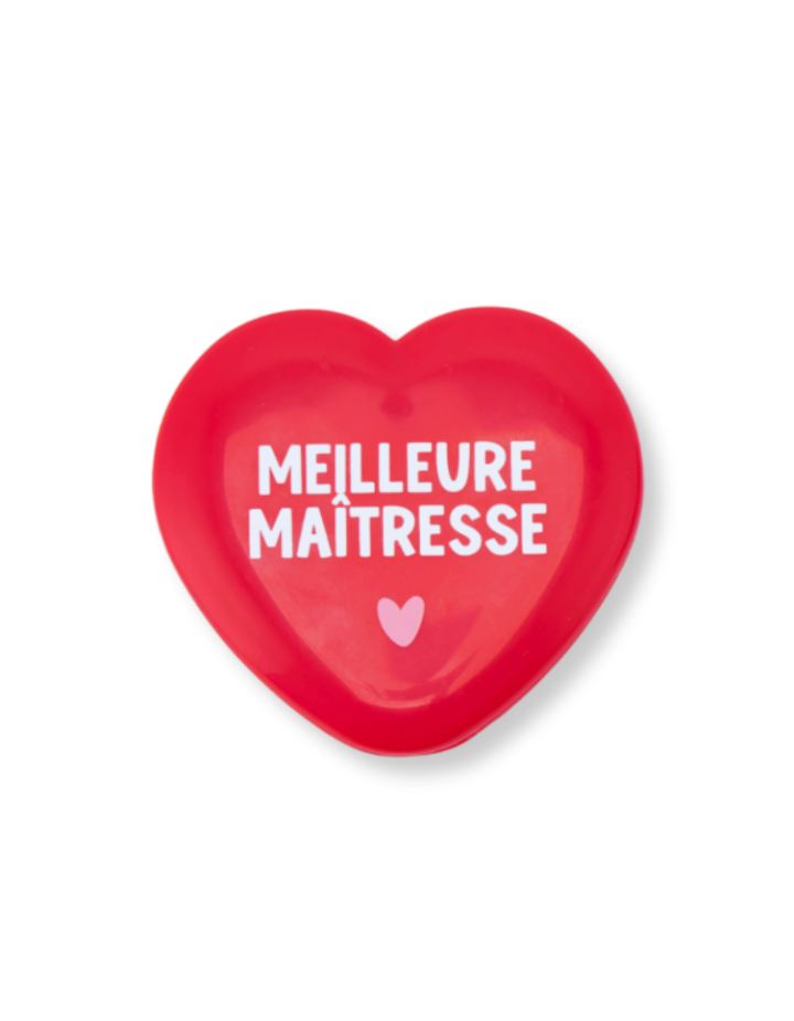 Miroir de Poche Rouge Meilleure Maîtresse Atelier Wagram | Cadeau Fin d’Année