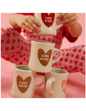 Mug Céramique Super ATSEM Atelier Wagram | Cadeau Fin d'Année Scolaire